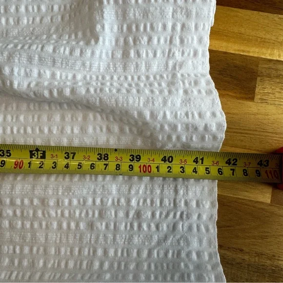 Old Navy Womens Cottagecore Tiered Seersucker All Day Midi‎ Dress Size S White - Picture 14 of 15